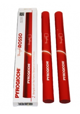 Bengala rosso - 2 pz